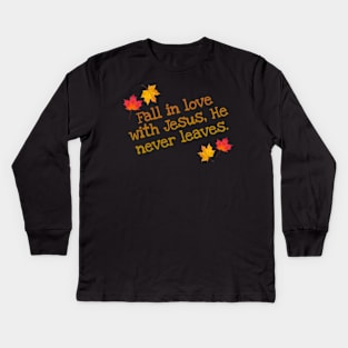 FALL IN LOVE Kids Long Sleeve T-Shirt